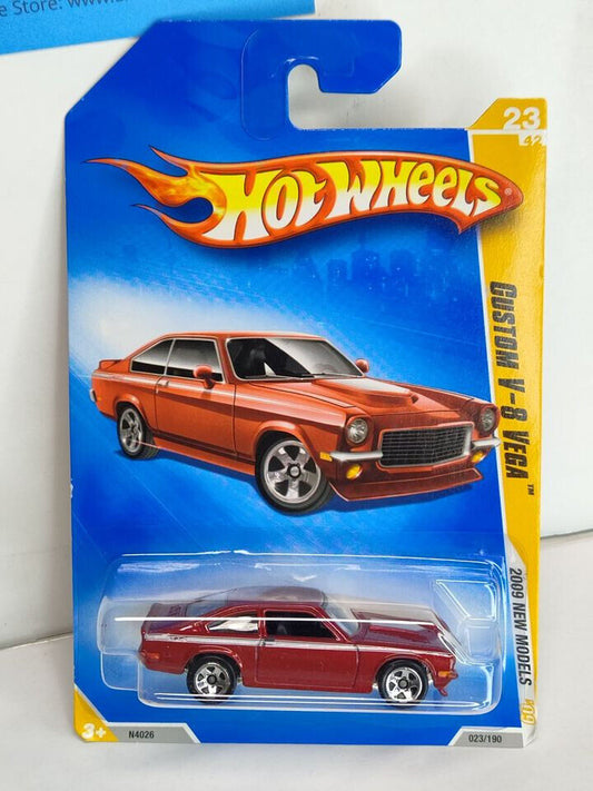 Hot Wheels 2009 New Models Series #23 Custom V-8 Vega INDENTATION (Box C)