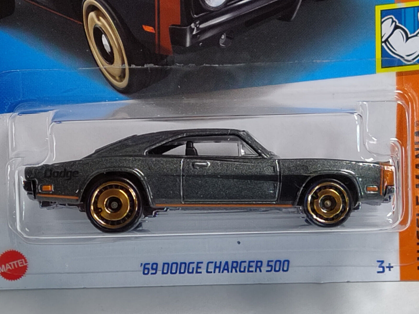 Hot Wheels #209 Muscle Mania Series #3 '69 Dodge Charger 500 (Loc S)