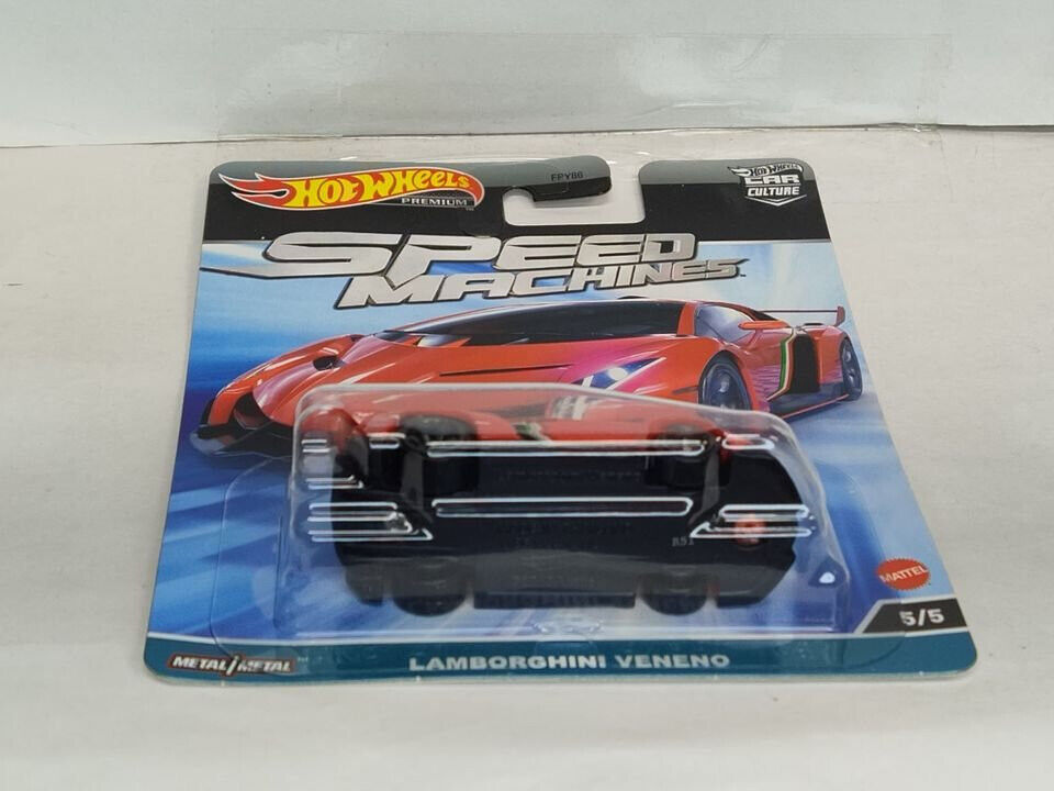 Hot Wheels HKC41 Premium Speed Machines Series #5 Lamborghini Veneno (Box-22a)