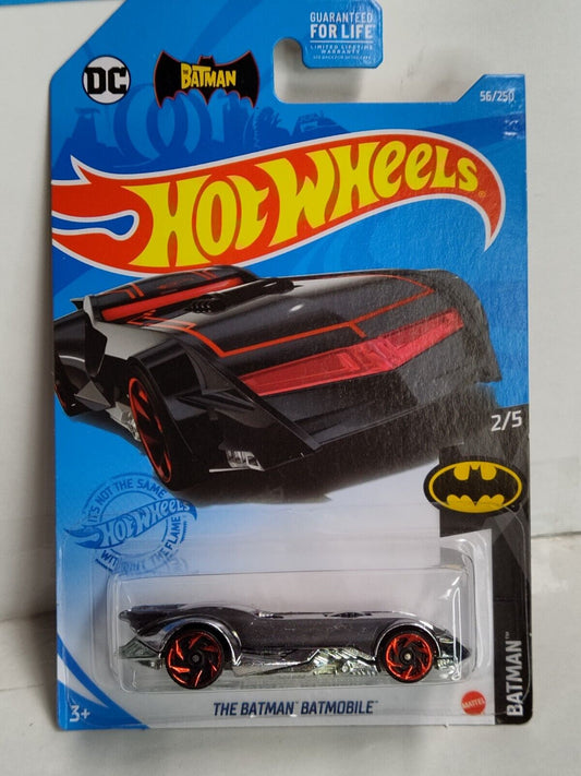 Hot Wheels #056 Mainline Batman Series #2 Batmobile (Red Trim)