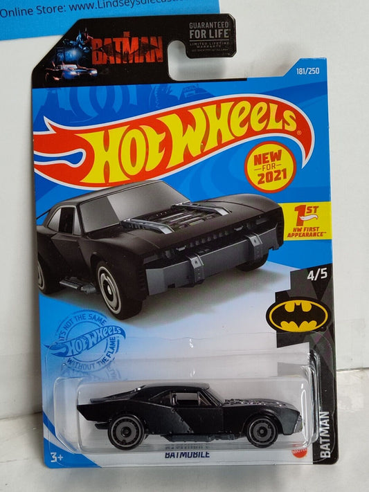 Hot Wheels #181 Mainline Batman Series #4 1st APPEARANCE Batmobile FLAT BLK(R+)