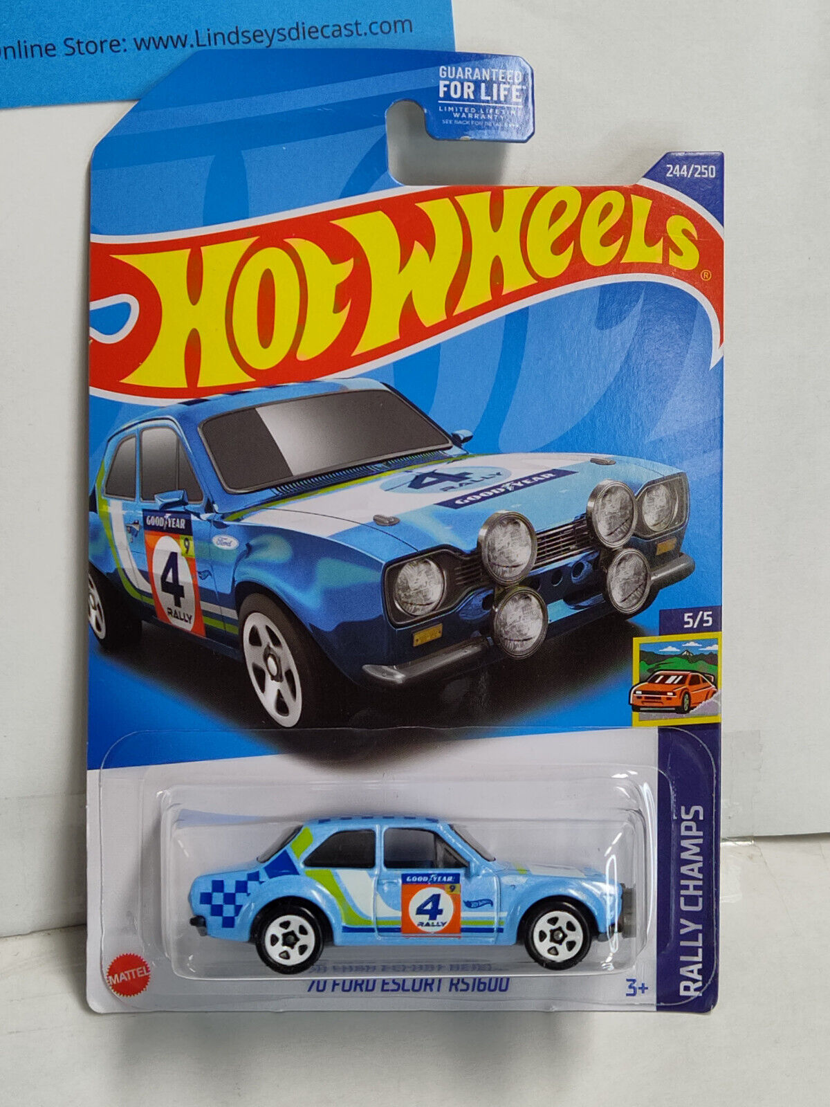 Hot Wheels #244 Rally Champs Series #5 '70 Ford Escort RS1600 (Box M/S)