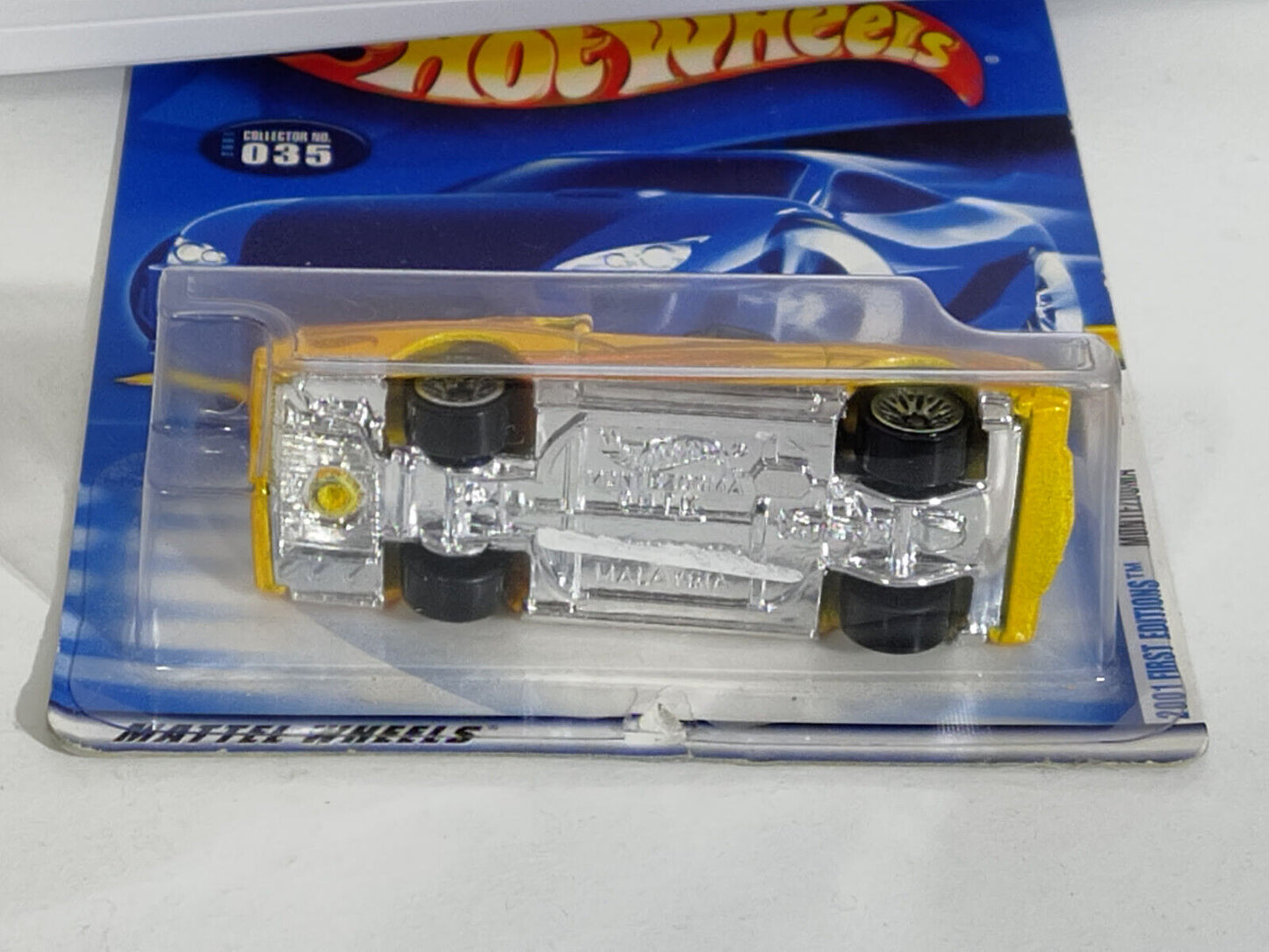 Hot Wheels 2001 First Editions #23 Montezooma BOTTOM CARD TORN (Loc U)