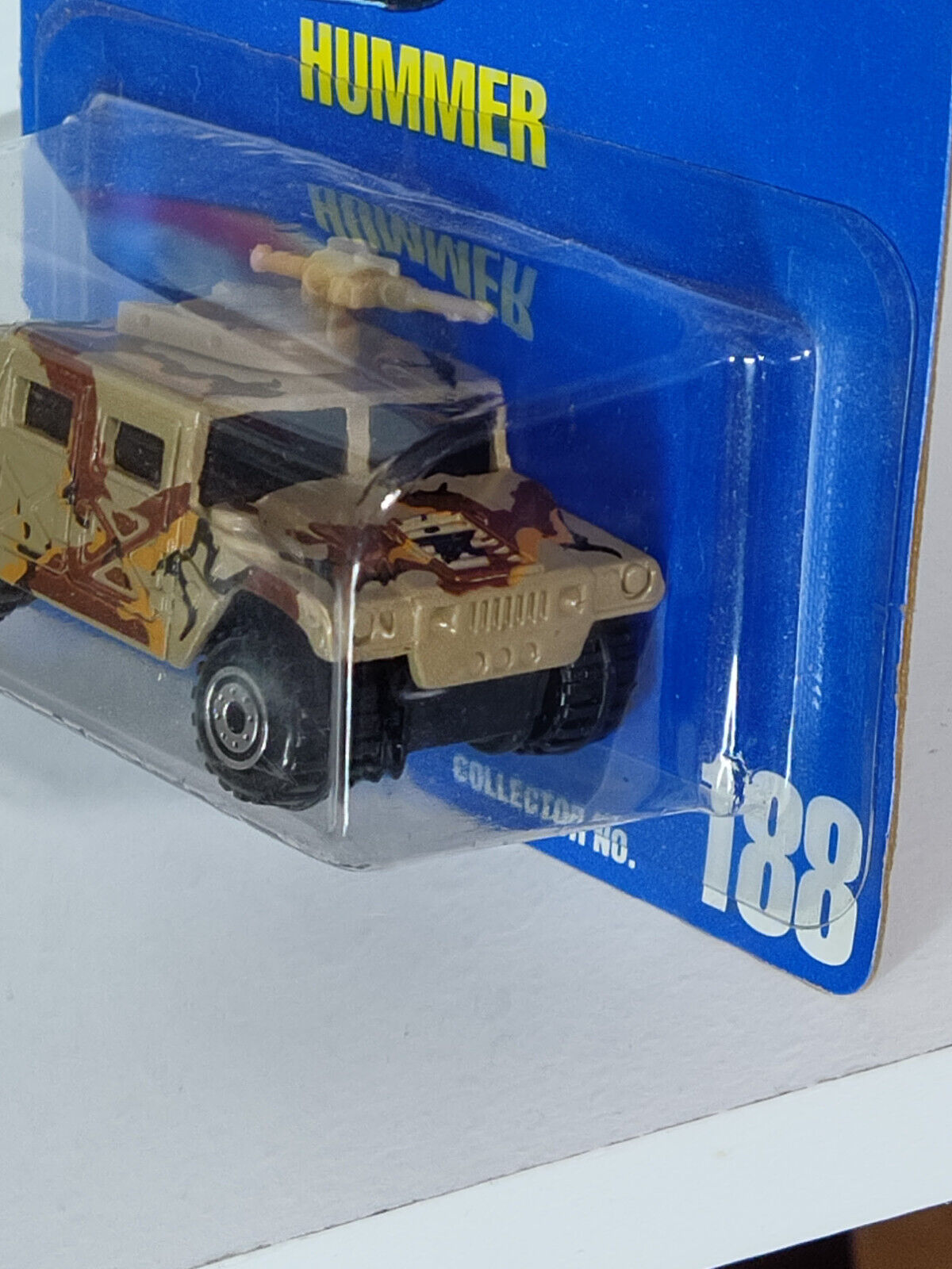 Hot Wheels #188 Hummer Camo Hood Version Blister Dented (Loc U)