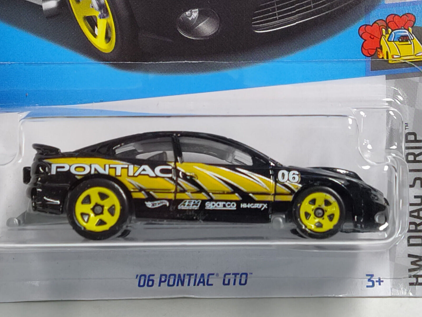 Hot Wheels #182 Drag Strip Series #2 '06 Pontiac GTO BLISTR CRACKED (Lc S)