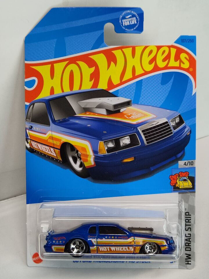 Hot Wheels #107 Drag Strip Series #4 '86 Ford Thunderbird Pro Stock (Loc L)