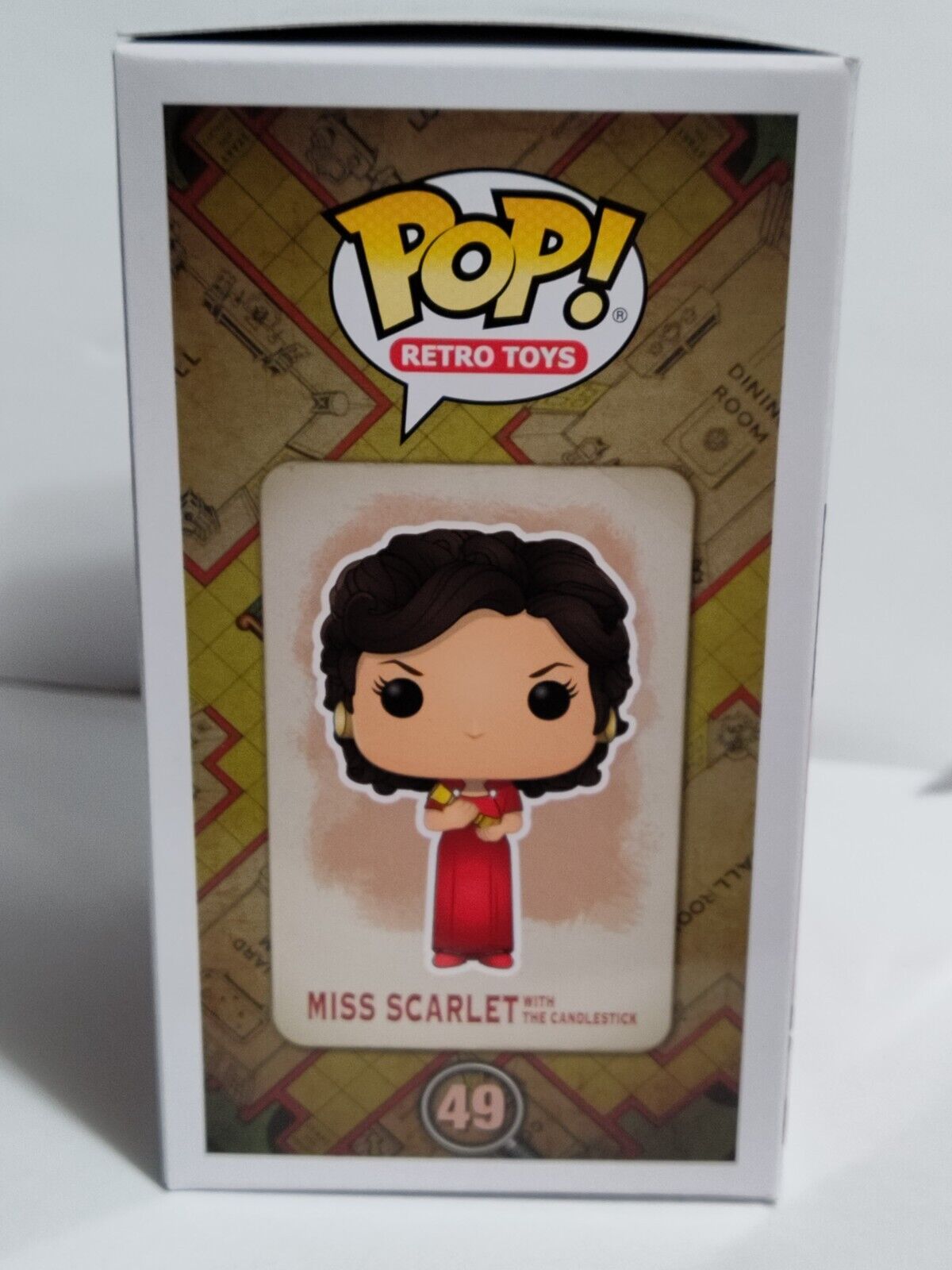 Funko Pop Retro Toys CLUE #49 Miss Scarlet with the candlestick