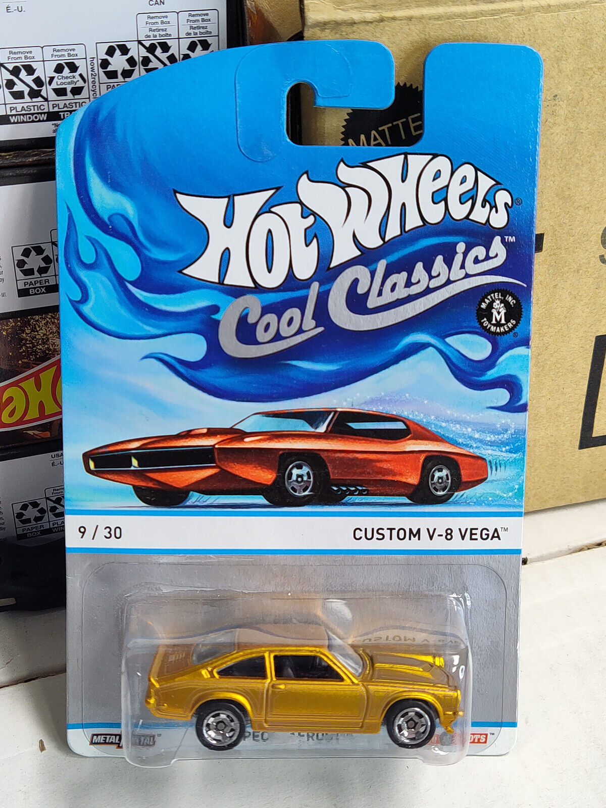 Hot Wheels #Y9432 Cool Classics #9 Custom V-8 Vega  PRICE STKR BASE BL(Lc X)