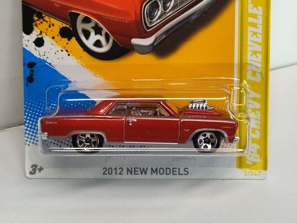 Hot Wheels 2012 New Models Series #2 '64 Chevy Chevelle SS CARD ROUGH (Loc C)