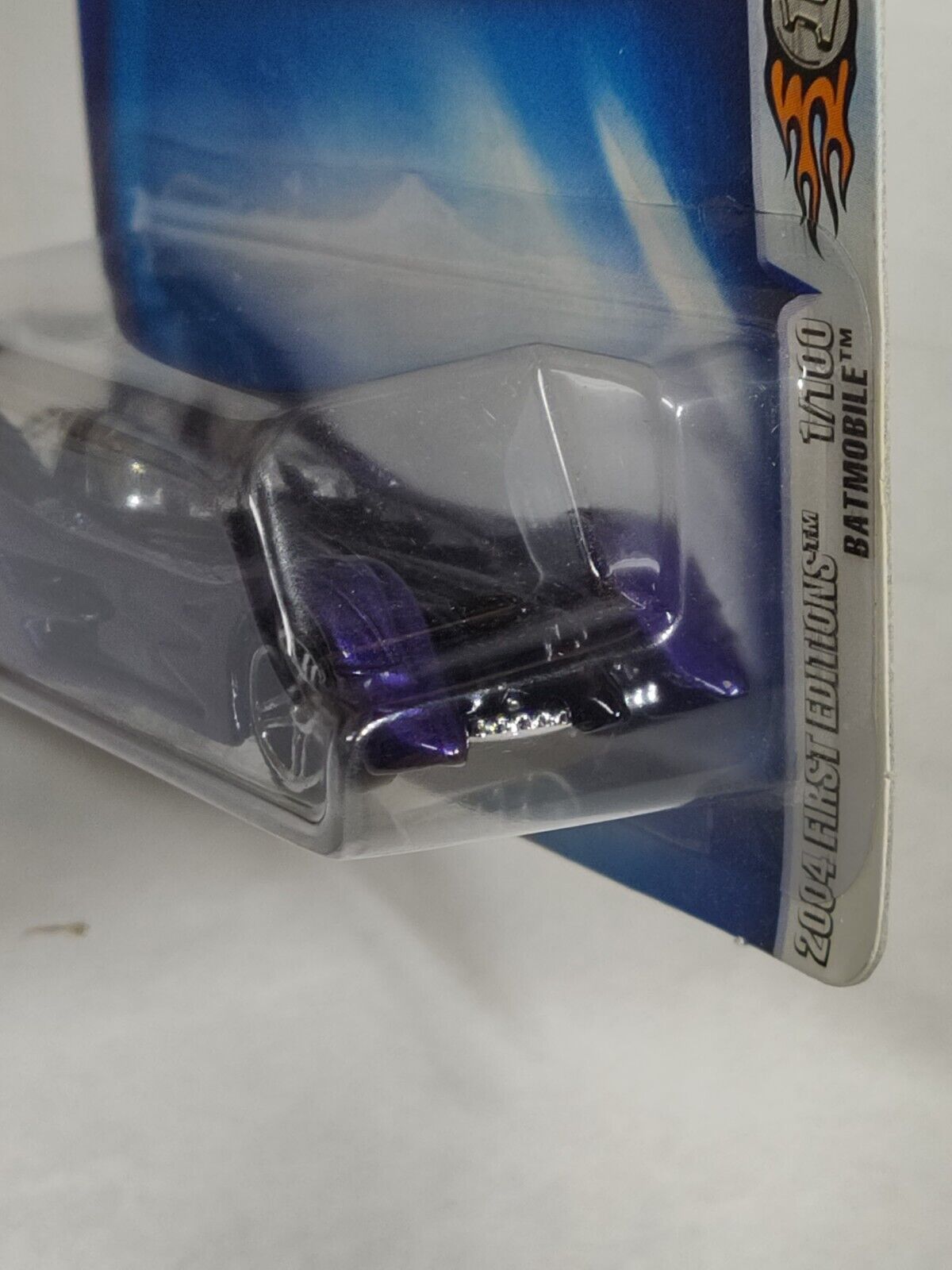 Hot Wheels #001 2004 Mainline 2004 First Edition #1 Batmobile CHROME BASE