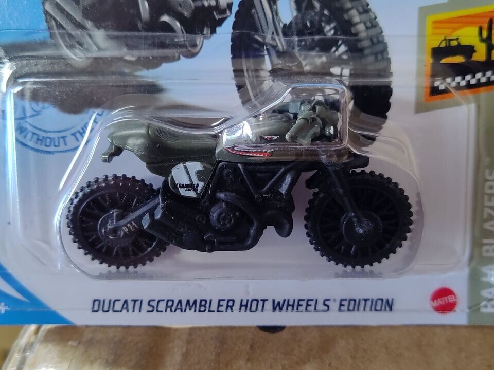 Hot Wheels #169 Mainline Baja Blazers Series #9 Ducati Scrambler SHARKBITE