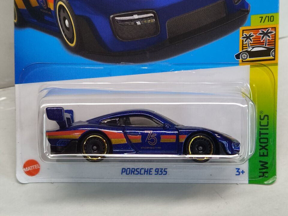 Hot Wheels #223 Exotics Series #7 Porsche 935 (Blue) (Loc-K)