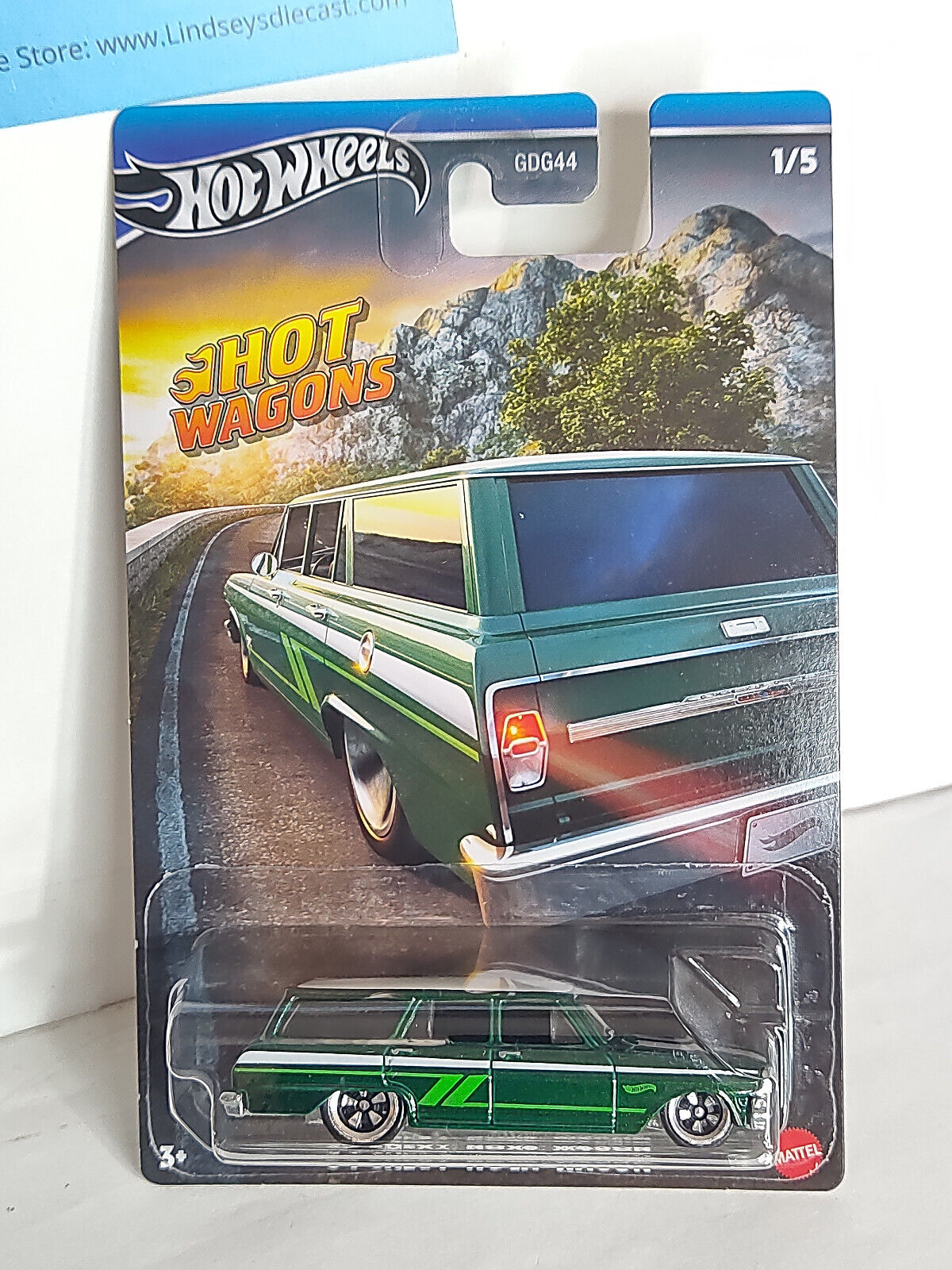 Hot Wheels #HRR89 Hot Wagons Series #1 '64 Chevy Nova Wagon (Loc P)