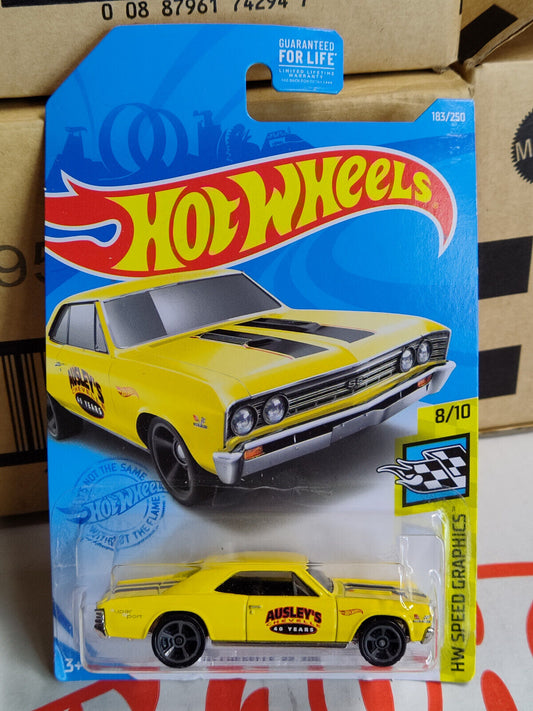 Hot Wheels #183 ML Speed Graphics Series #8  '67 Chevelle SS 396 NICKS AT BOTTOM