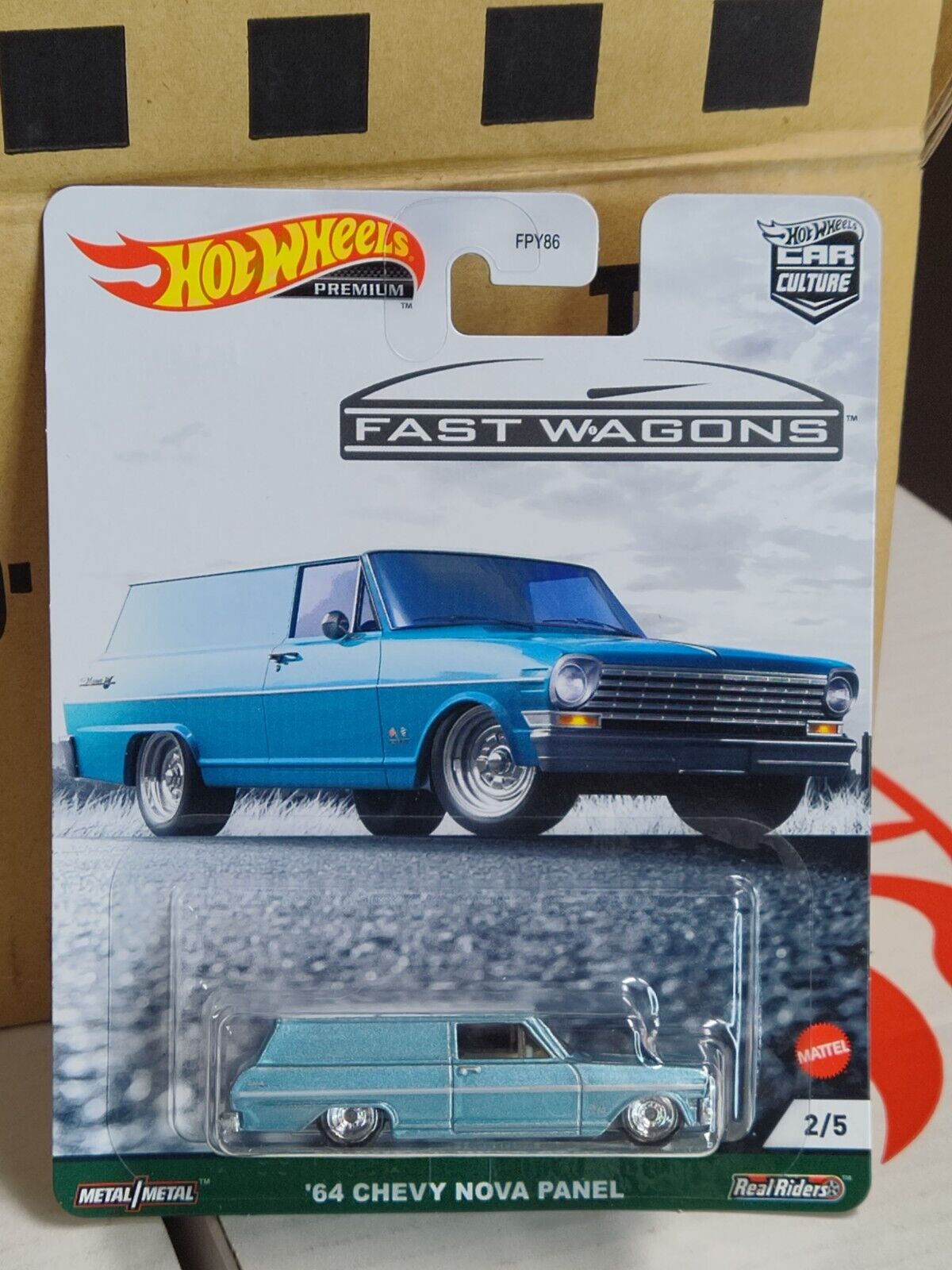 Hot Wheels GRJ66 Fast Wagons Series #2  '64 Chevy Nova Panel  1:64(Bx 6/Lc 40)