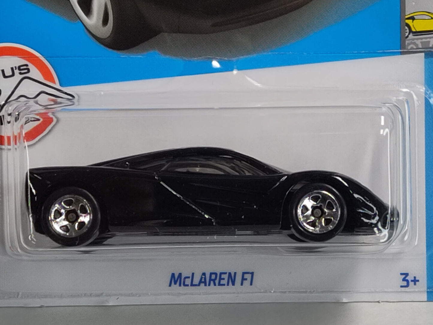 Hot Wheels #107 ML Factory Fresh Series #4 McLaren F1 Black PEGHOOK BENT/CREASED