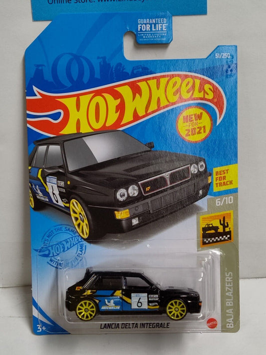 Hot Wheels #051 Mainline Baja Blazers Series #6 Lancia Delta Integrale (Black)