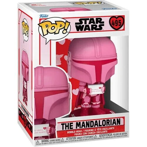 Funko Pop Valentine Edition Star Wars #495  The Mandalorian