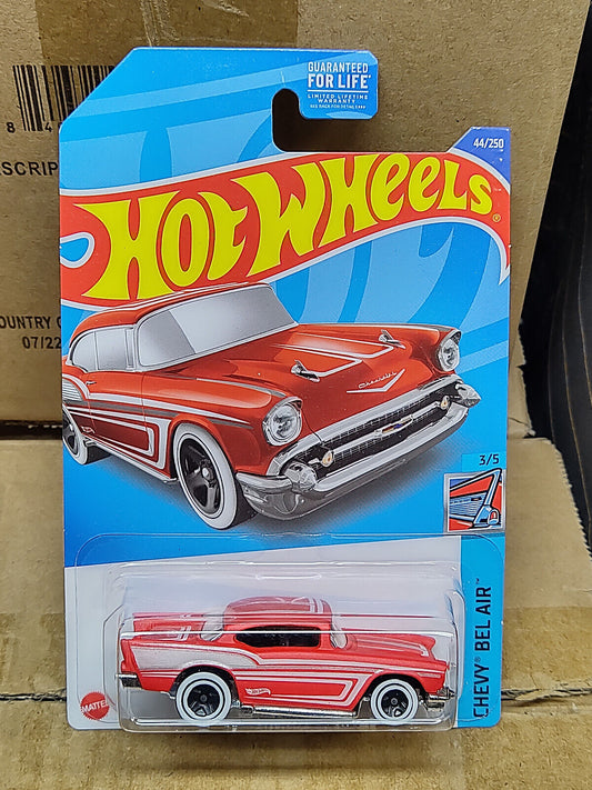 Hot Wheels #044 Mainline Chevy Bel Air Series '57 Chevy Red