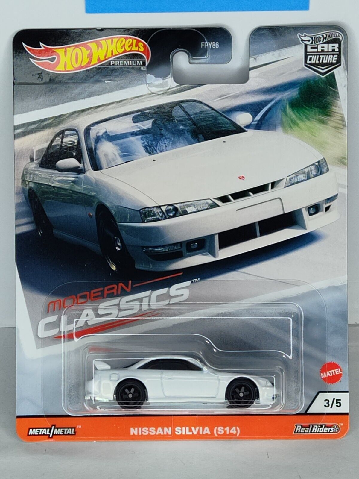 Hot Wheels GJP99 Modern Classics Series #3 Nissan Silvia MRKS/INDENT TOP OF CARD