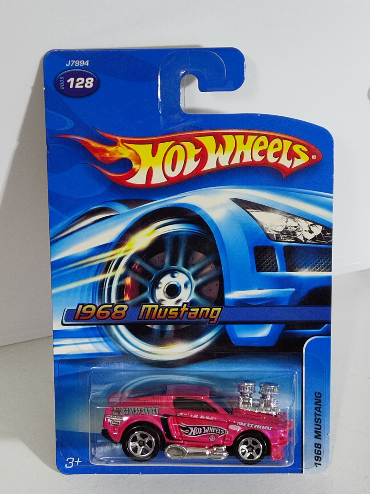 Hot Wheels 2006 #128 1968 Ford Mustang 5 Spoke RUFFLD EDGE  (Loc U)