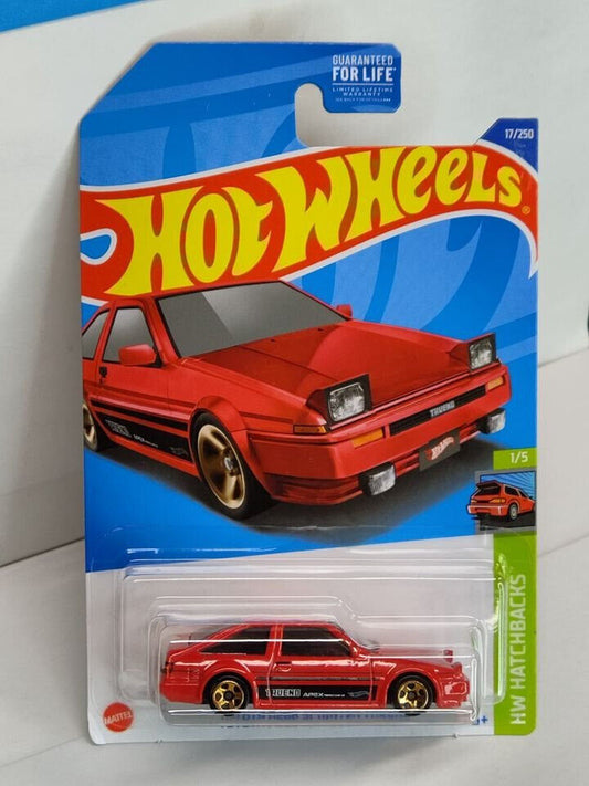 Hot Wheels #017 Hatchback Series #1 Toyota AE86 Sprinter Trueno (Box J)