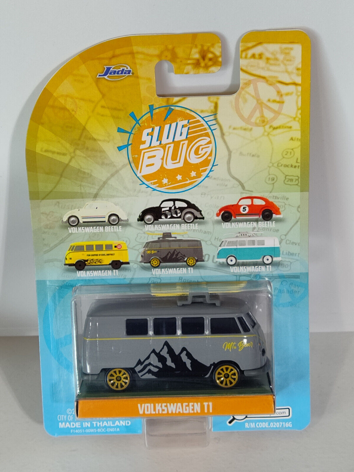 JADA Majorette Slug Bug/ Punch Buggies Series Volkswagen T1 Bus STKR GLUE RESIDU