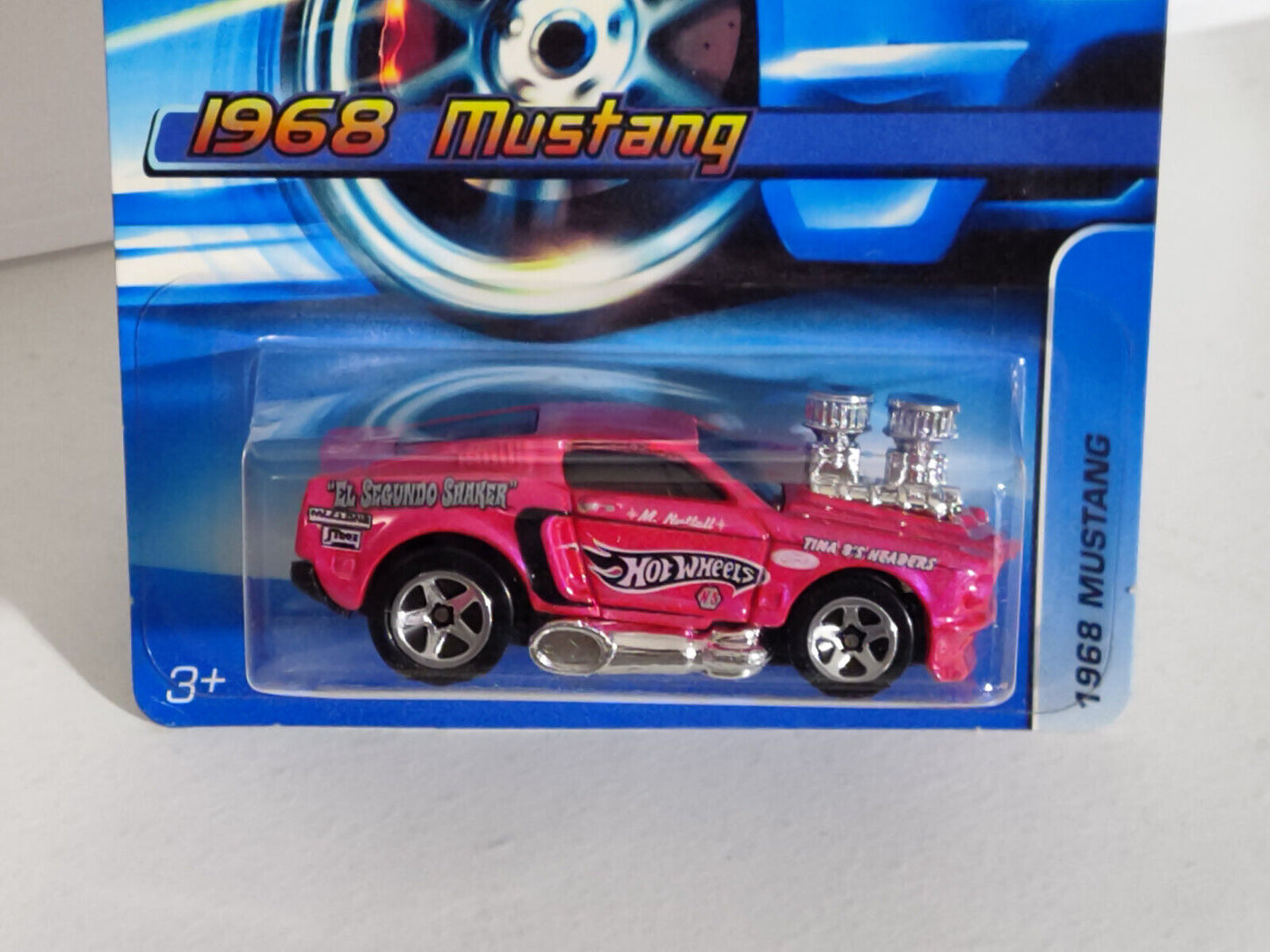 Hot Wheels 2006 #128 1968 Ford Mustang 5 Spoke RUFFLD EDGE  (Loc U)