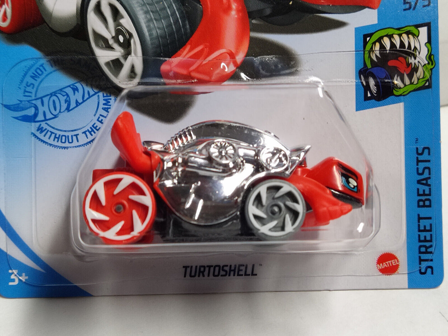 Hot Wheels #172 ML Street Beasts Series #5 Turtoshell Red PEGHOOK CREASED