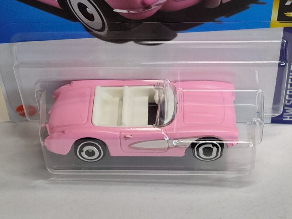 Hot Wheels #183 Screen Time Series BARBIE #9 1956 Corvette  (Loc M)