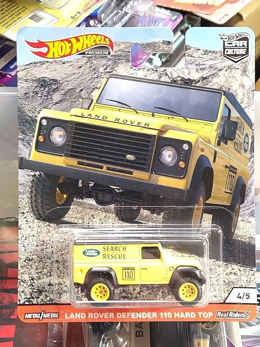 Hot Wheels GJP86 Wild Terrain Series #4 Land Rover Defender 110 Hardtop(Box 33)