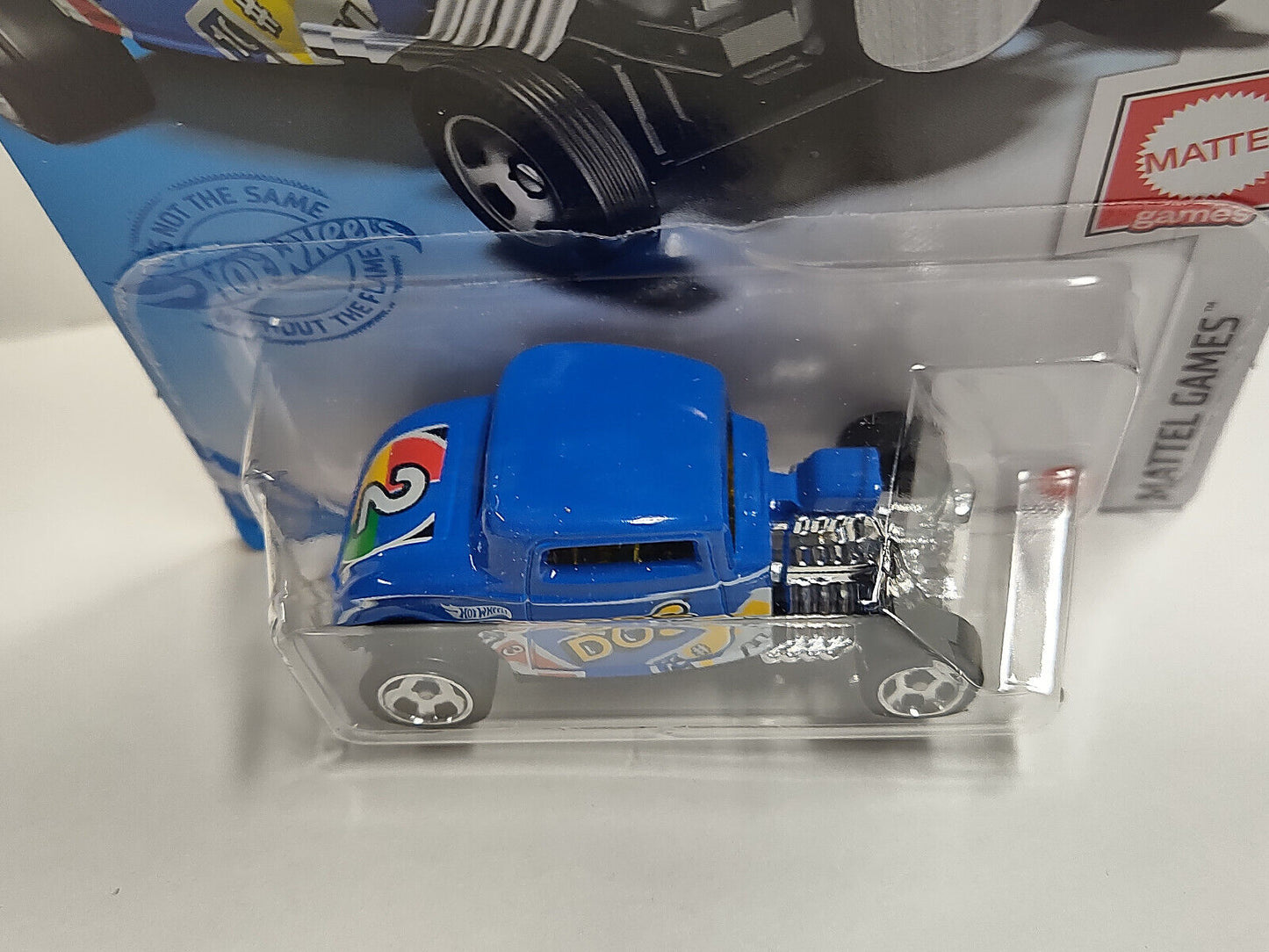 Hot Wheels #027 ML Mattel Games Series #1 DOS '32 Ford Blue PEGHOOK BENT/CREASED