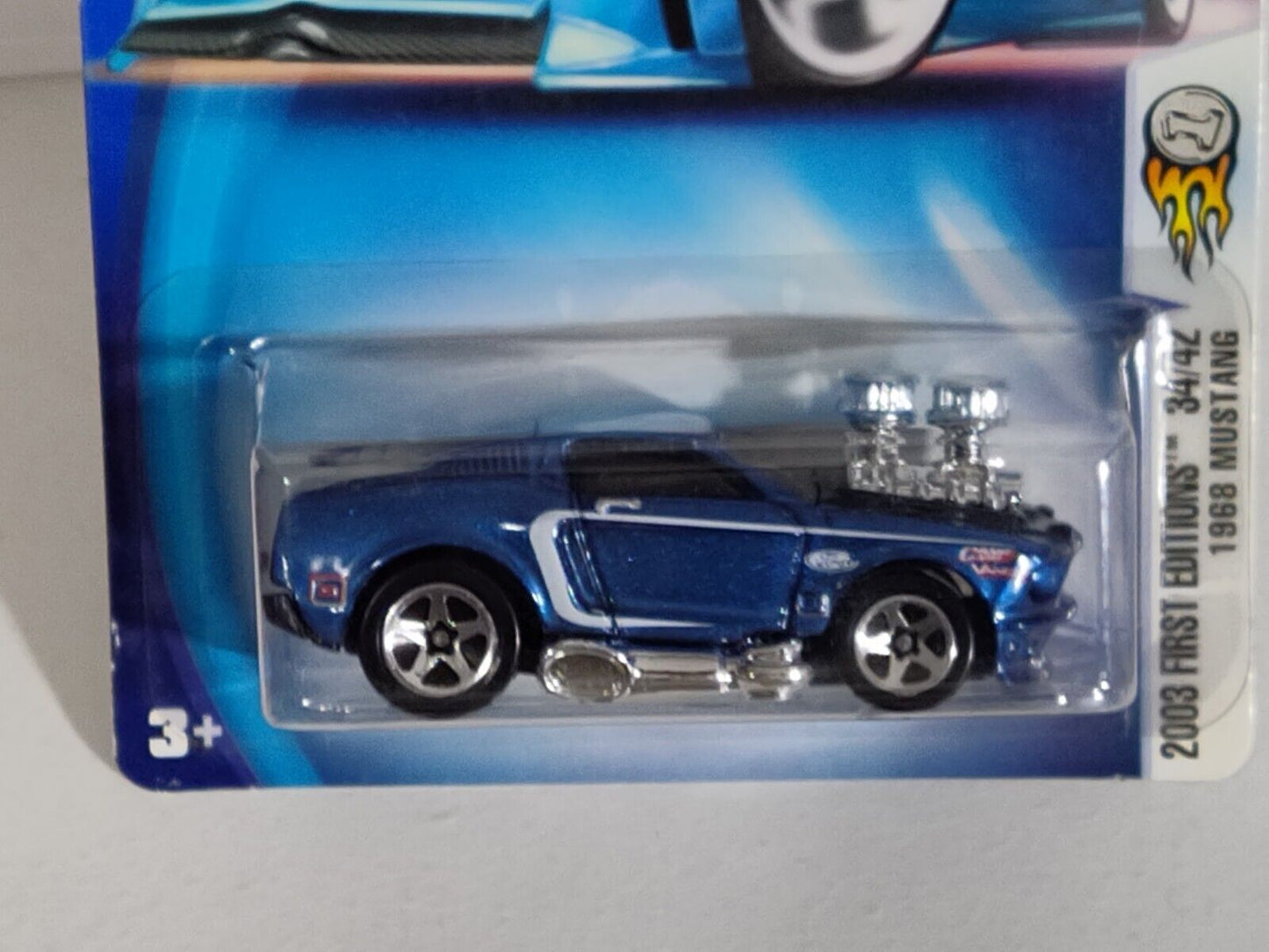 Hot Wheels 2003 First Editions #34 1968 Ford Mustang CARD VARIATION (Loc U)