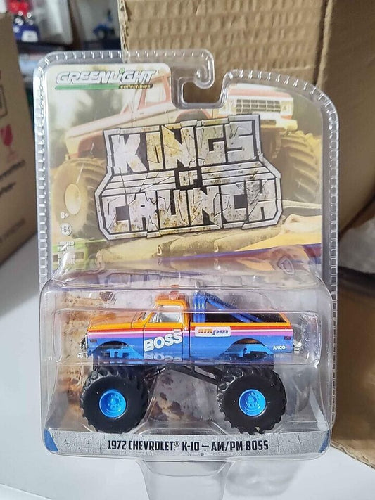 Greenlight King of Crunch Series 1972 Chevrolet K-10 AM/PM BOSS CHASE