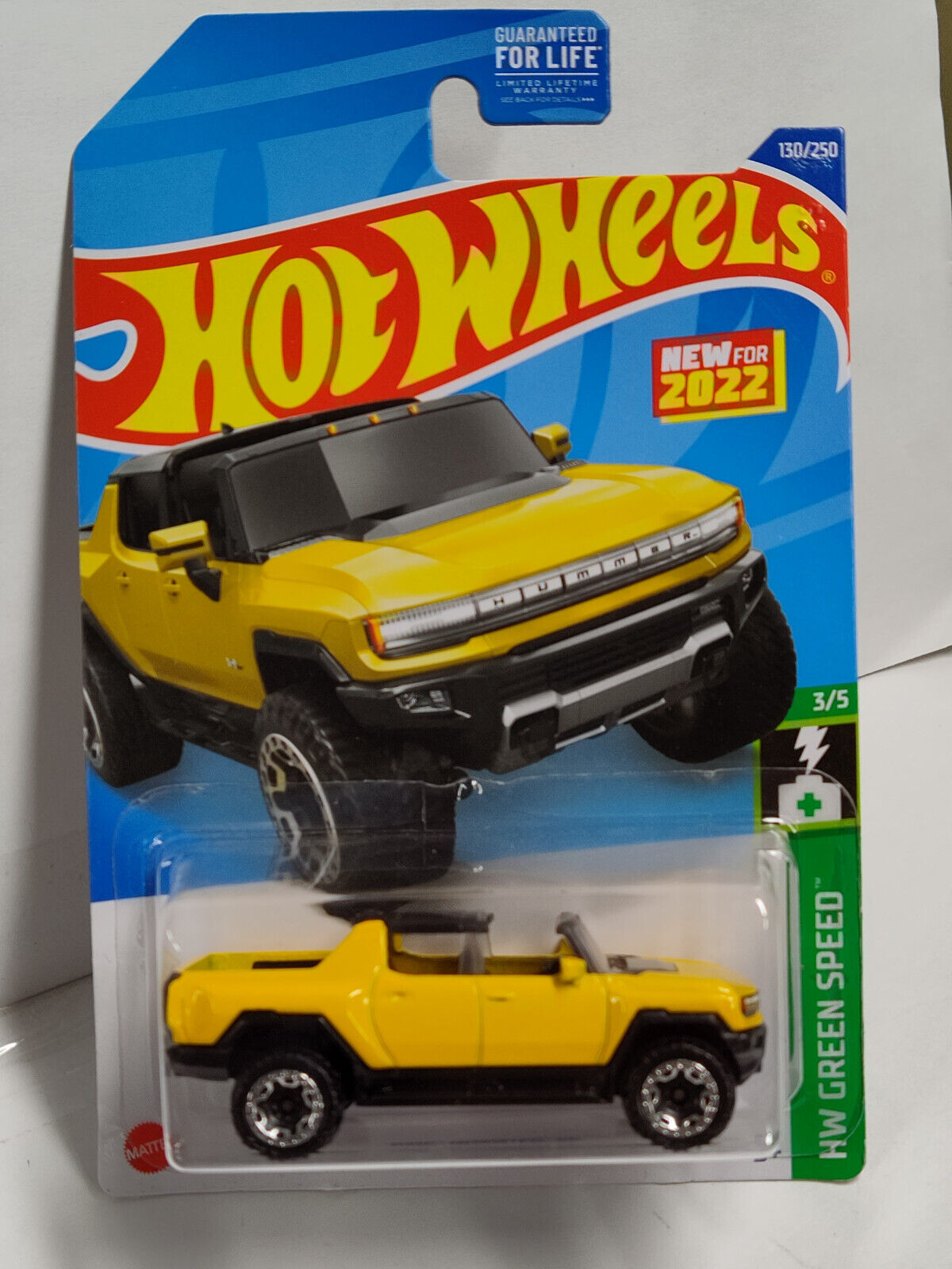 Hot Wheels #130 Mainline Green speed Series GMC Hummer EV Yellow