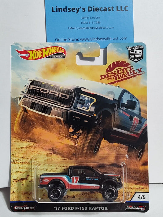 Hot Wheels FYN71  Desert Rally Series #4  '17 Ford F-150 Raptor (Box-4)