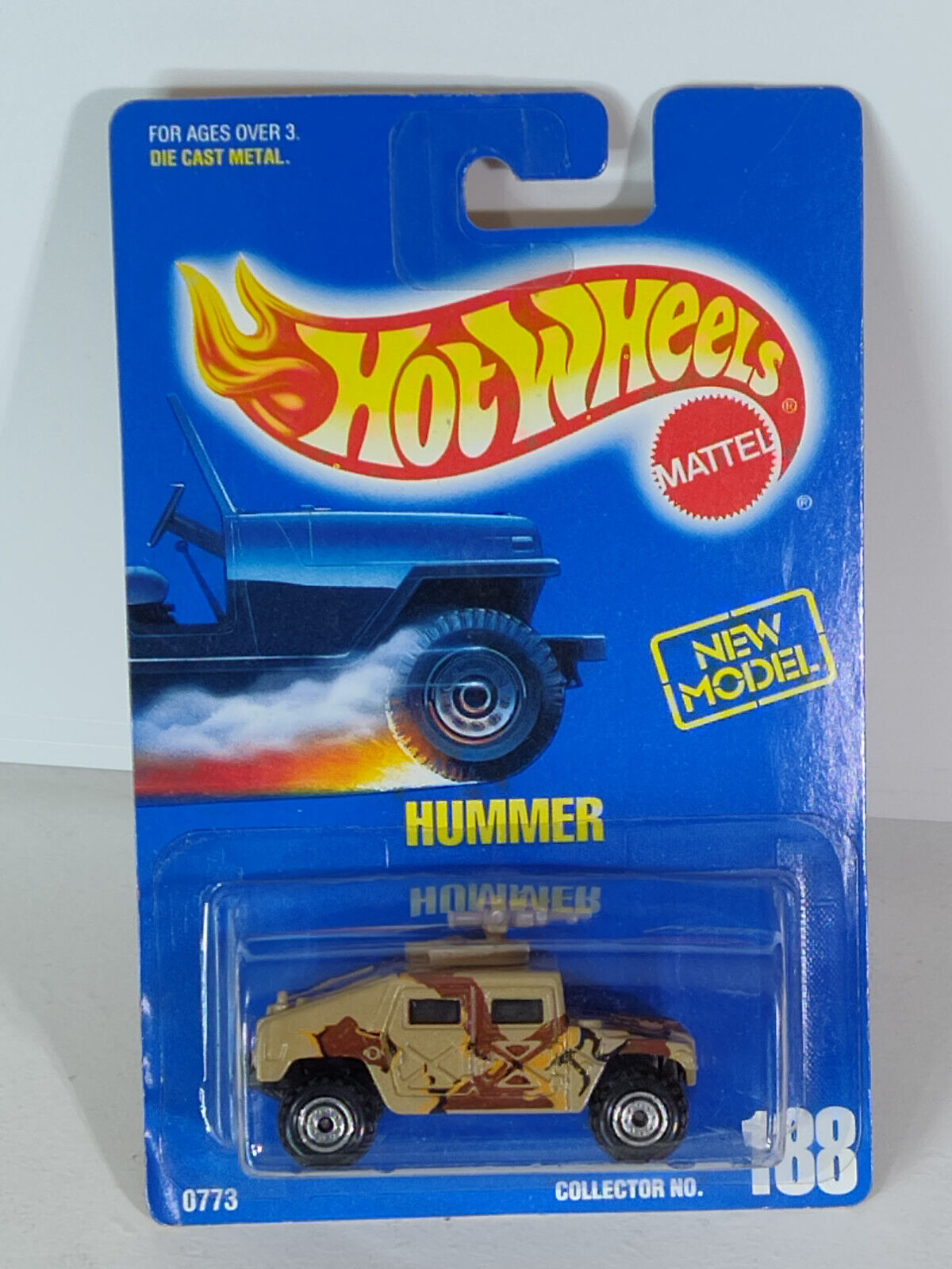 Hot Wheels #188 Hummer Camo Hood Version Blister Dented (Loc U)