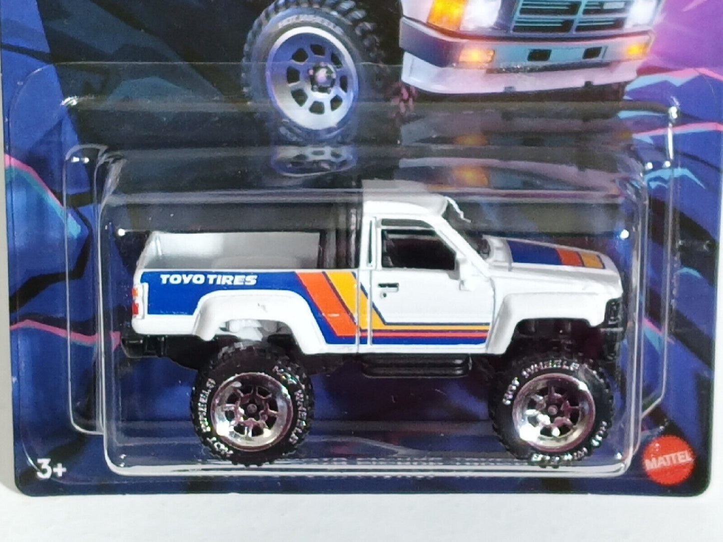 Hot Wheels #HRR98 Tubular Trucks Series #4 1987 Toyota Pickup Truck CORNERS CREA