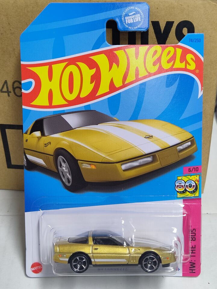 Hot Wheels #074 The 80's Series #6 '84 Corvette  (Wall 2)