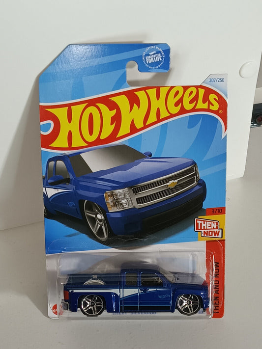 Hot Wheels #207 Then and Now Series #3 Chevy Silverado LOWER CARD BENT (Loc B)