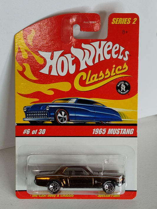 Hot Wheels #J2762 Classics Series 2 #6 1965 Mustang (GOLD) (Loc O)