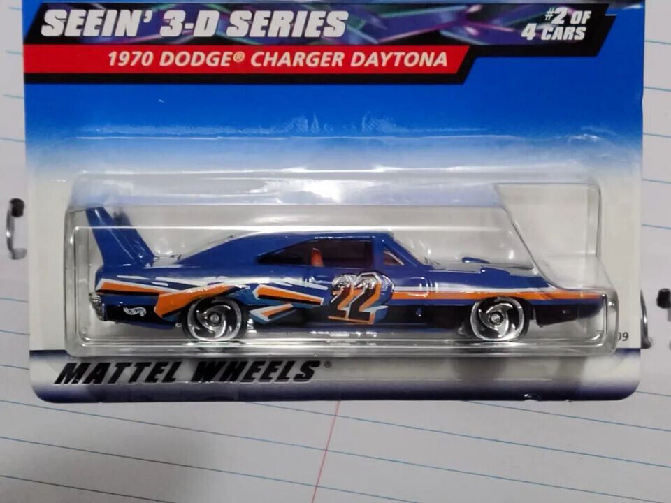 Hot Wheels 2000 #010 Seein 3-D Series #2 1970 Dodge Charger Daytona (Loc J)