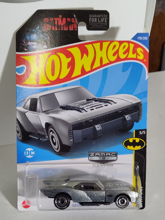 Hot Wheels #178 Batman Series #5 Batmobile ZAMAC  PEGHOOK CREASED (Loc F)