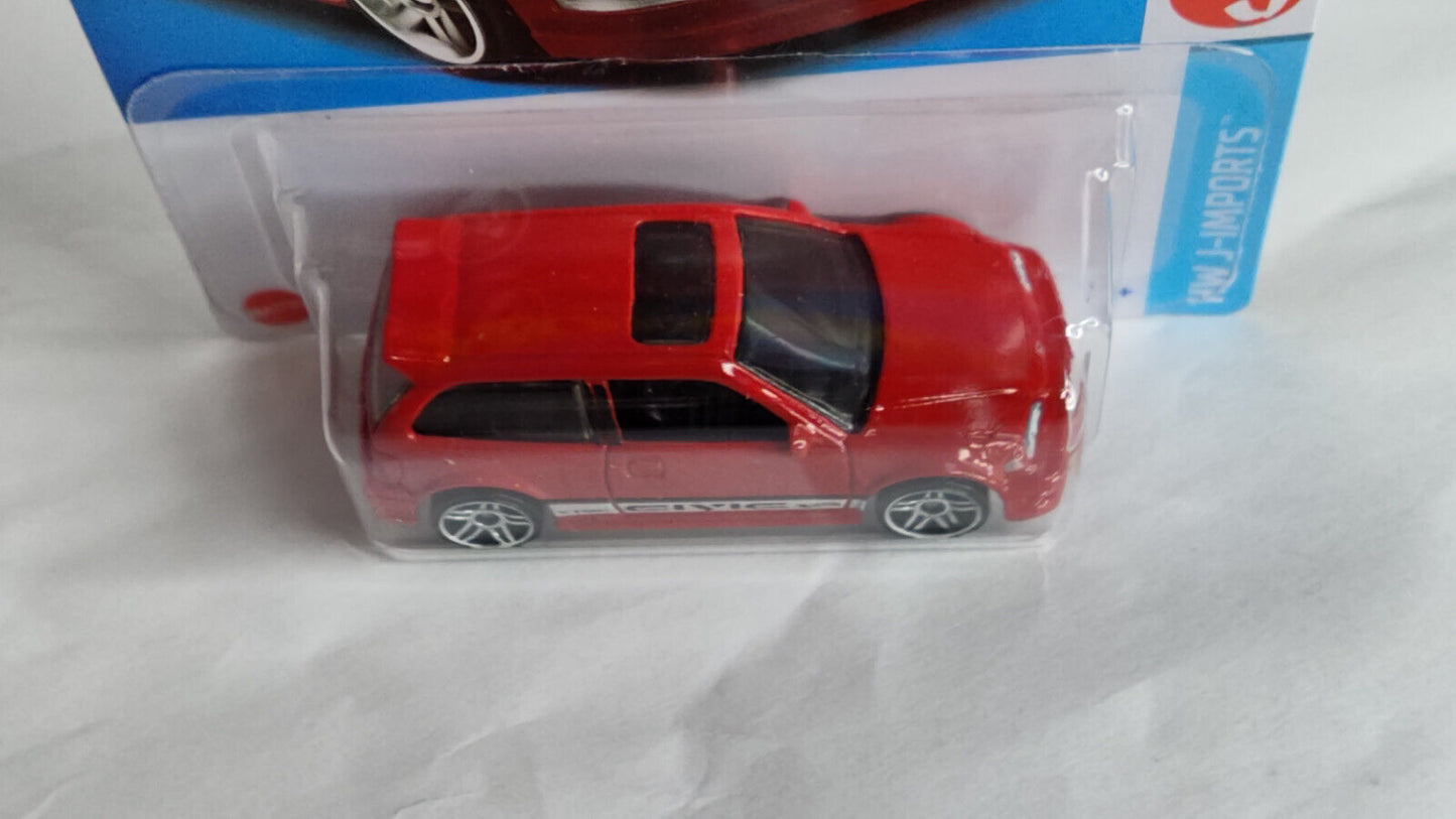 Hot Wheels #096 J-Imports Series #7 '90 Honda Civic EF  (Wall 2)