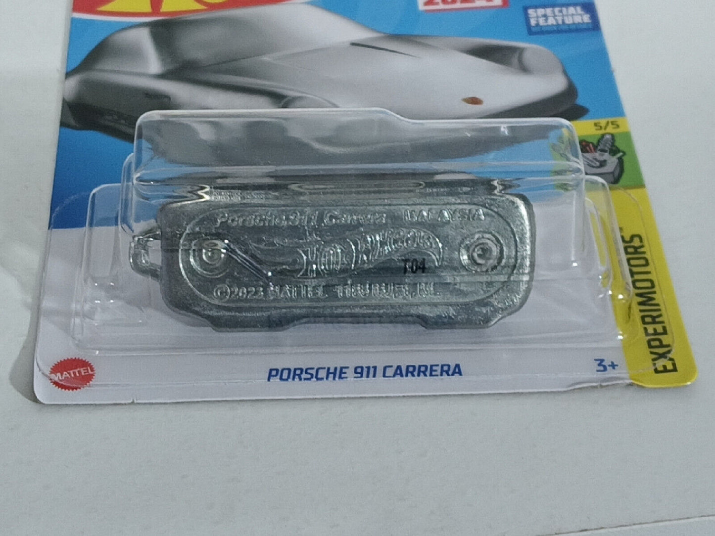 Hot Wheels #134 Experimotors Series #5 Porsche 911 Carrera EDGES TORN/CREASED