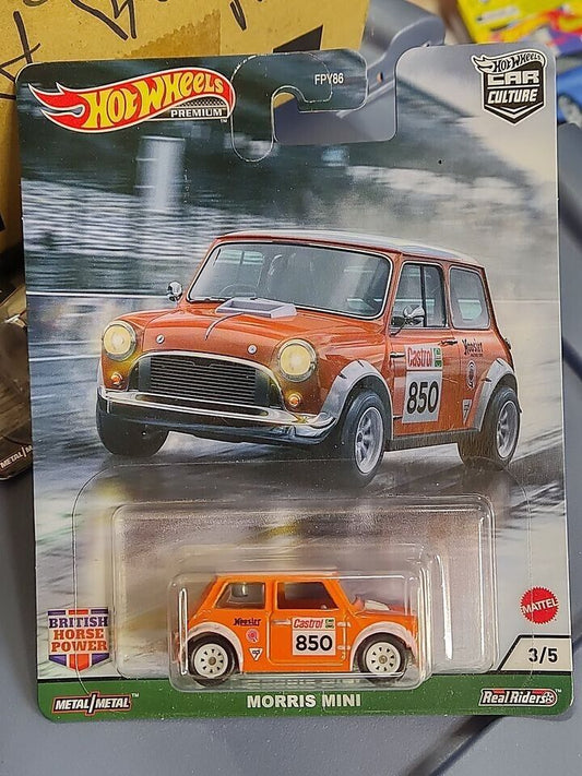 Hot Wheels GRJ59 British Horse Power Series #3 Morris Mini (Box 13)