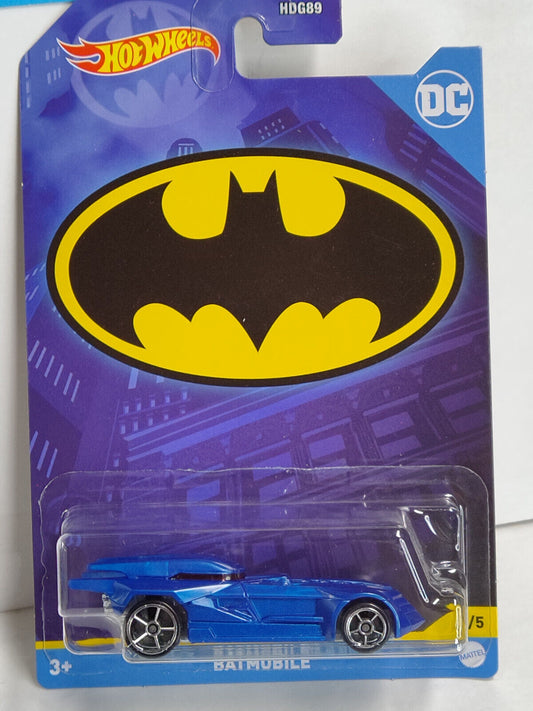 Hot Wheels #HDK69 Batman Series #4 Batmobile Blue