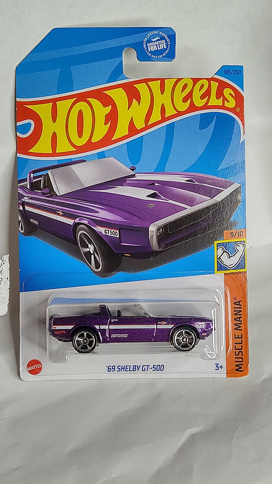 Hot Wheels #195 ML Muscle Mania Series #9 '69 Shelby GT-500 (Loc A)