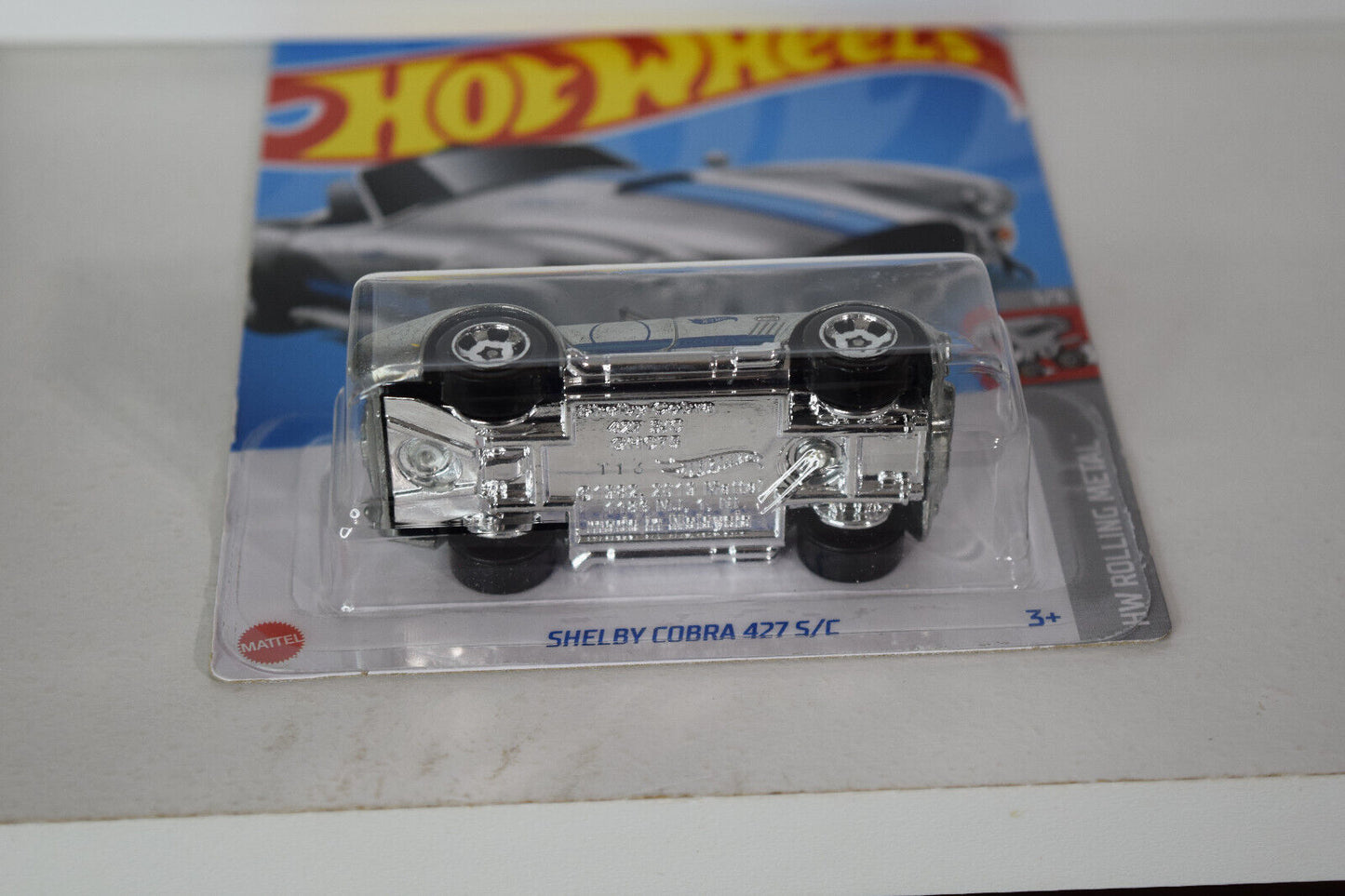 Hot Wheels #181 Rolling Metal Series #1 Shelby Cobra 427 S/C  (Loc B)