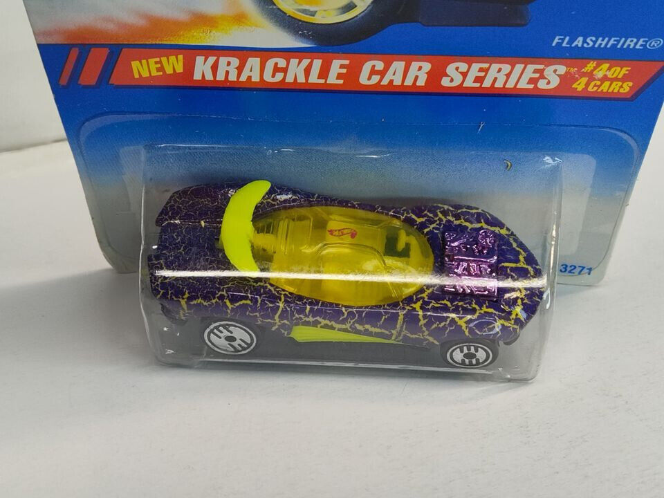 Hot Wheels #284 Krackle Car Series #4 Flashfire (BLISTER CRUSHED/CARD CRSED(LocL